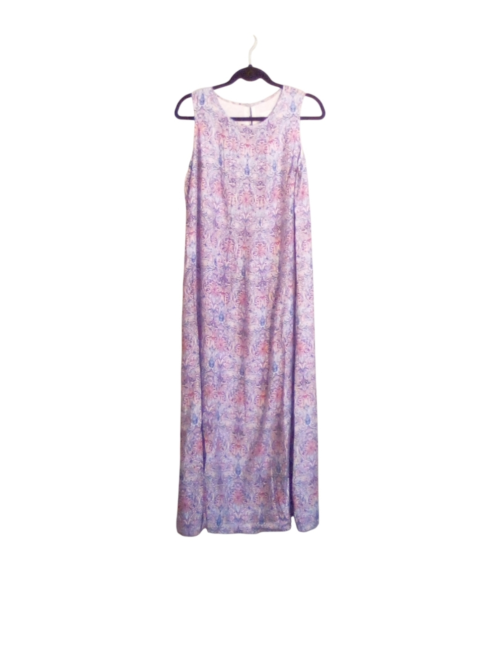 J. Jill Pintucked A-Line Maxi Dress Size M Sleeveless Lined Pullover NWT $139